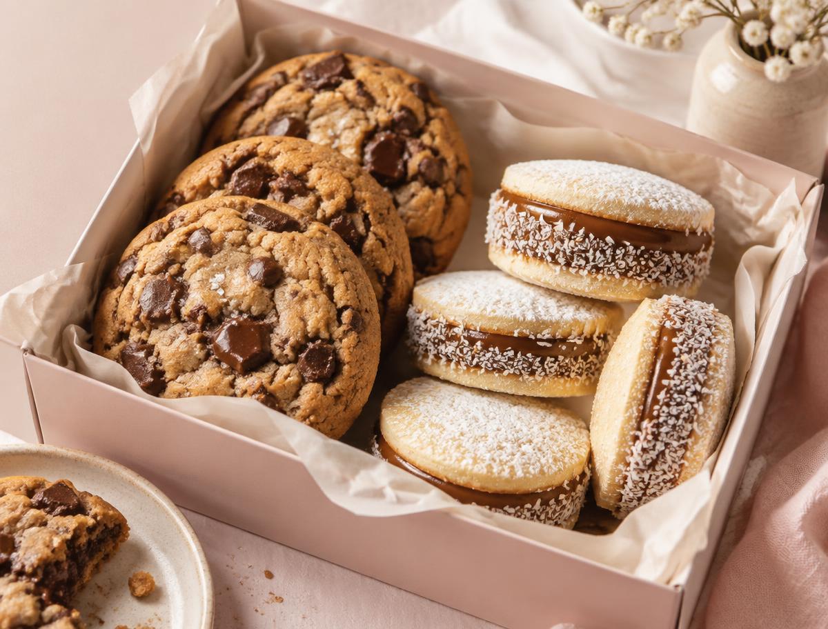 Handmade cookies and alfajores